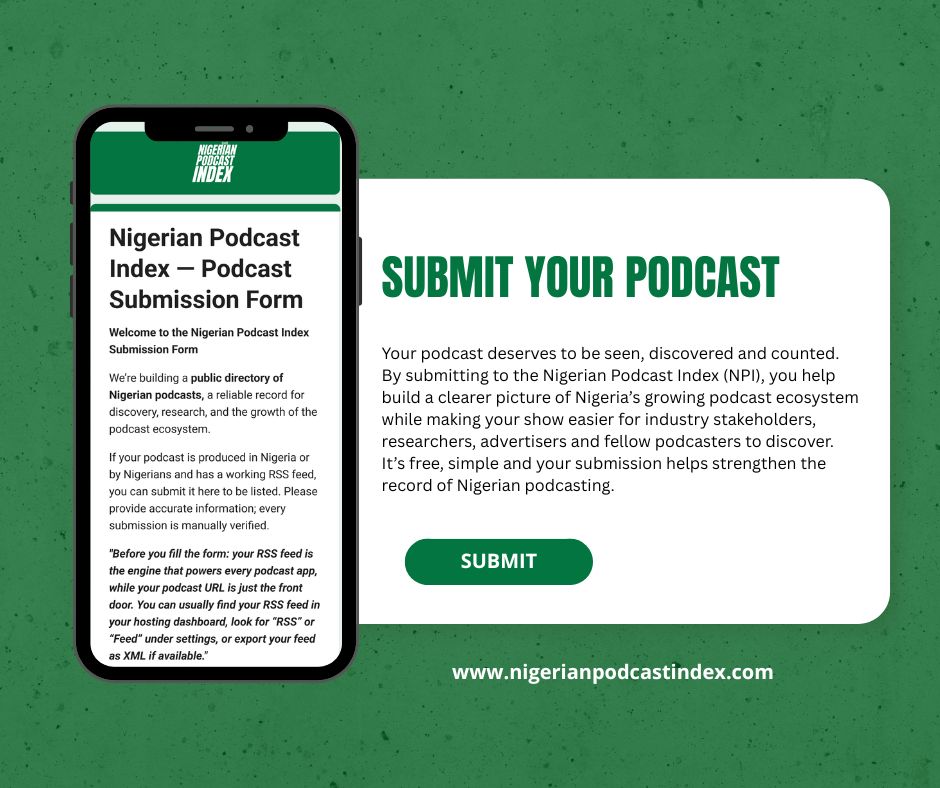 SUBMIT submit your podcast